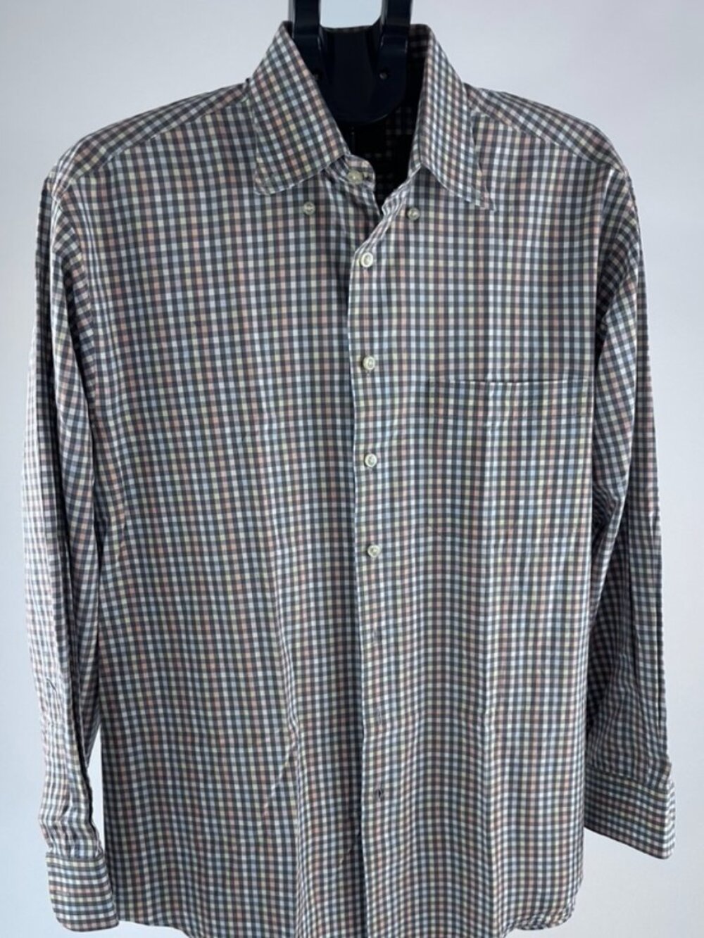 Orvis Plaid Button Down Shirt Mens L Cotton Long Sleeve Classic